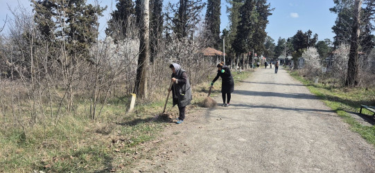 Yevlax rayon ərazisindəki qəbiristanlıqlarda iməciliklər təşkil edilib