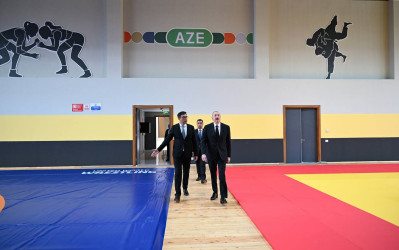 Azərbaycan Respublikasının Prezidenti İlham Əliyev sentyabrın 27-də Yevlax Olimpiya İdman Kompleksinin açılışında iştirak edib.