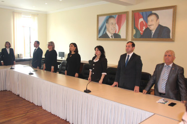 Yevlaxda Ulu Öndər Heydər Əliyevin təşəbbüsü ilə Azərbaycan dilinin 1978-ci il Azərbaycan SSR Konstitusiyasına dövlət dili kimi daxil edilməsi gününə həsr olunmuş tədbir keçirilmişdir