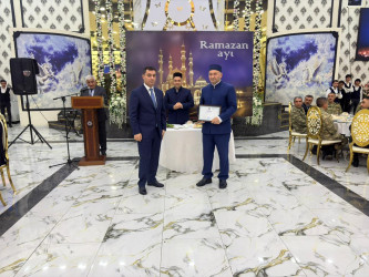 Yevlaxda iftar süfrəsi təşkil olunub